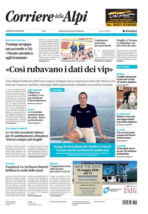 15 maggio 2026