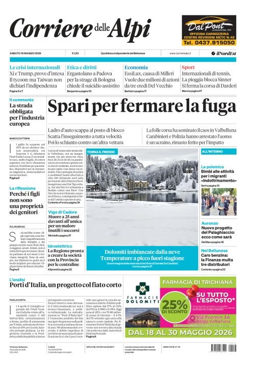 16 maggio 2026