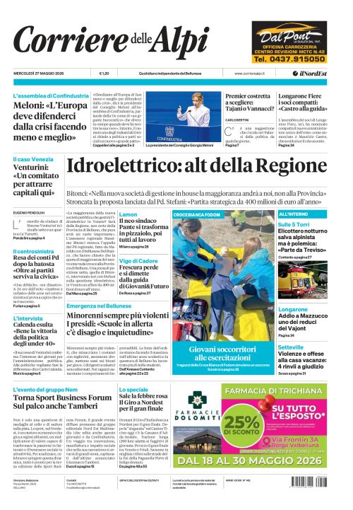 27 maggio 2026