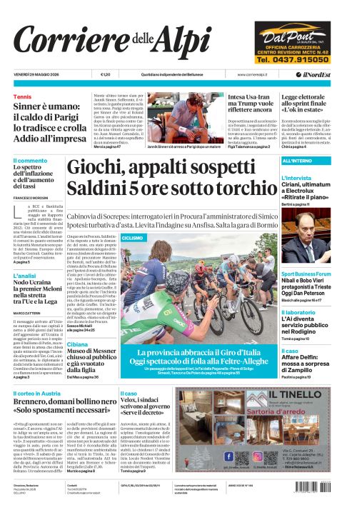 29 maggio 2026