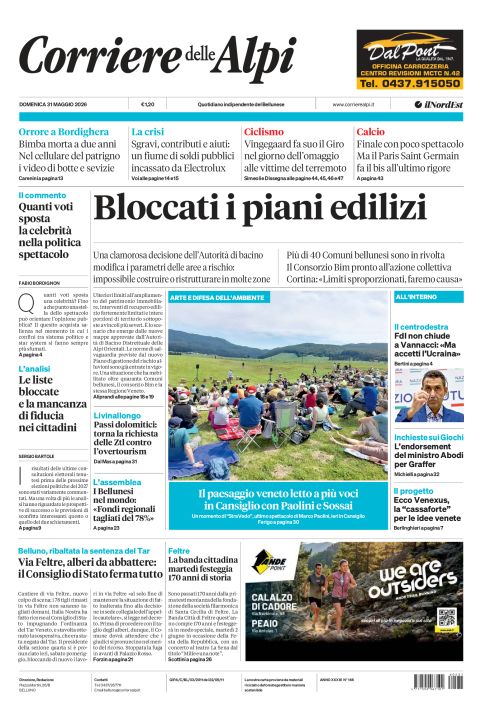 31 maggio 2026