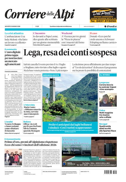 25 giugno 2026