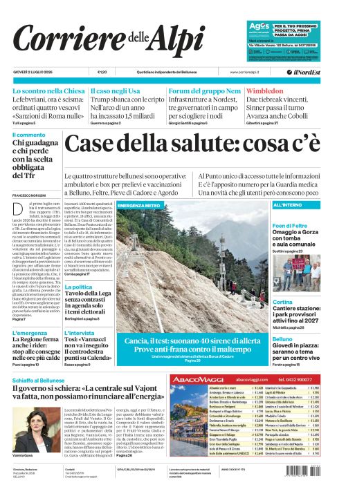 2 luglio 2026