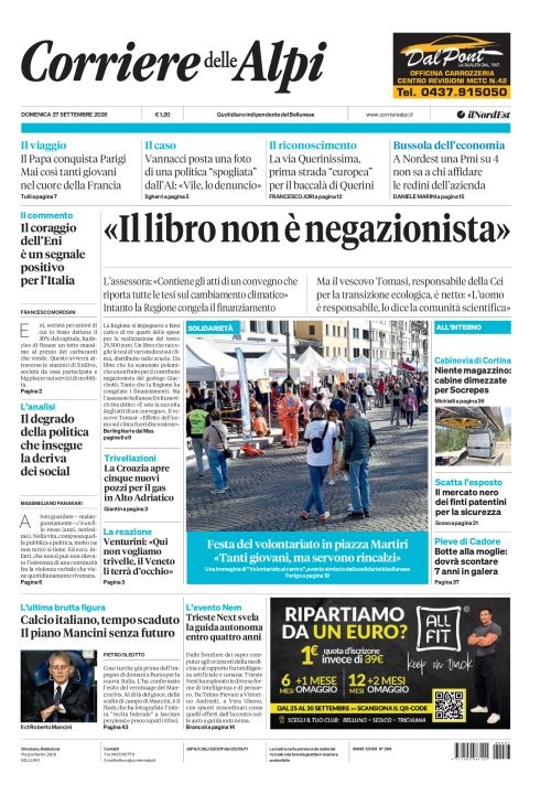27 settembre 2026