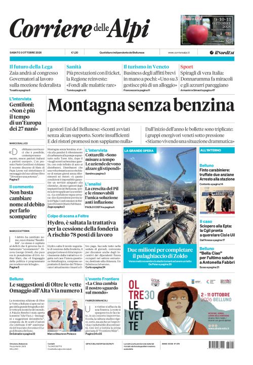 3 ottobre 2026