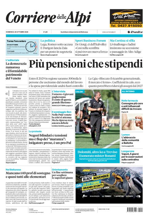 25 ottobre 2026