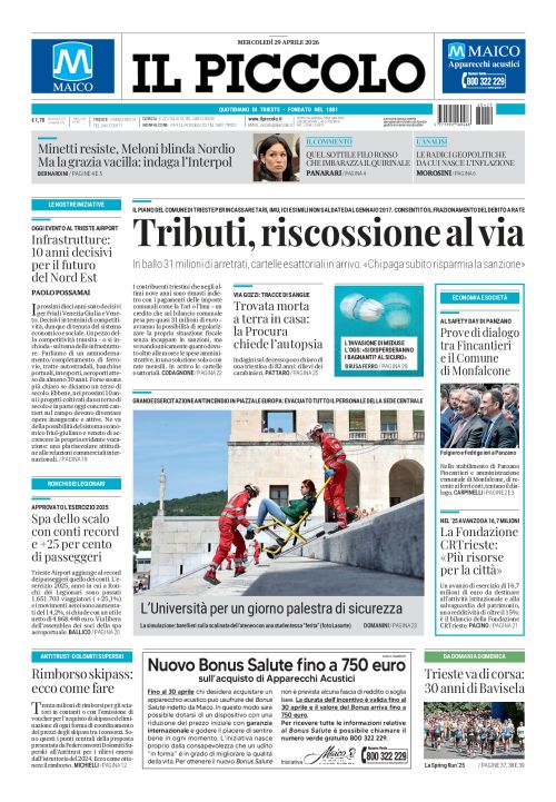 29 aprile 2026