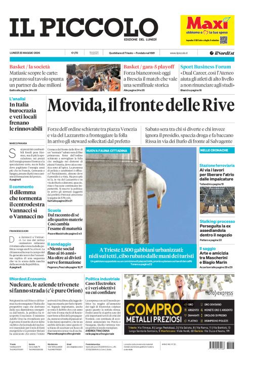 25 maggio 2026