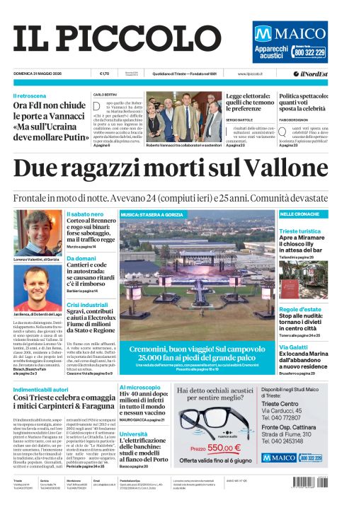 31 maggio 2026