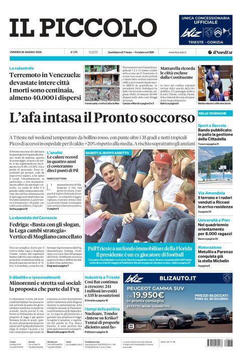 26 giugno 2026