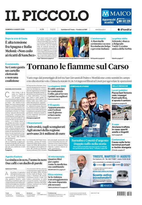 9 agosto 2026