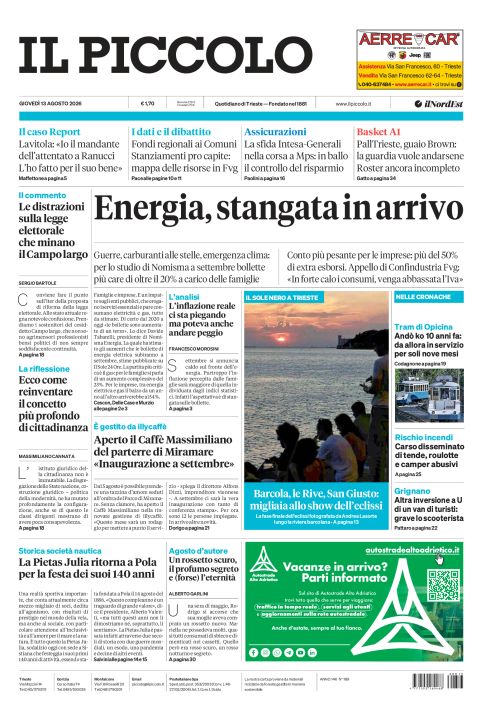 13 agosto 2026
