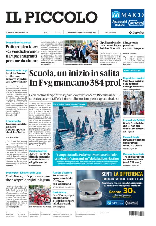 23 agosto 2026