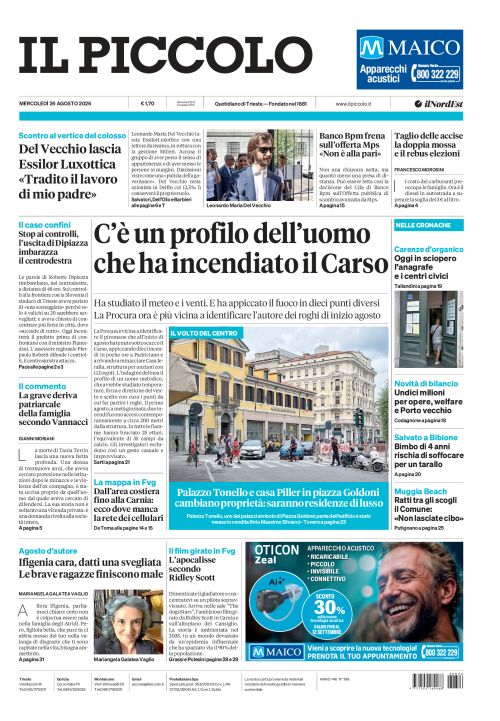 26 agosto 2026