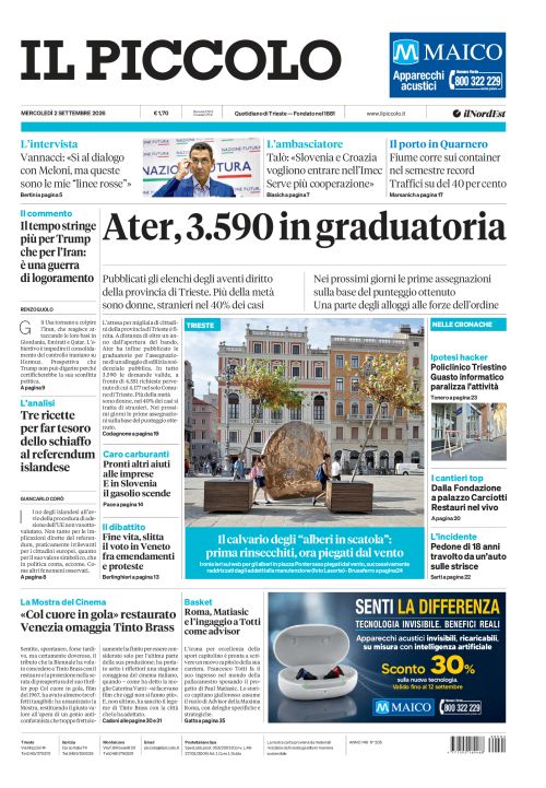 2 settembre 2026