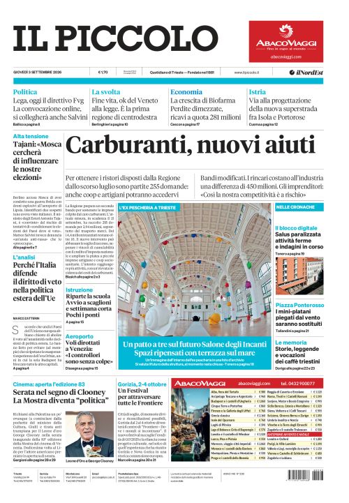 3 settembre 2026