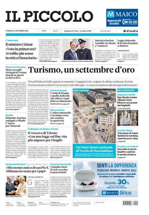 6 settembre 2026