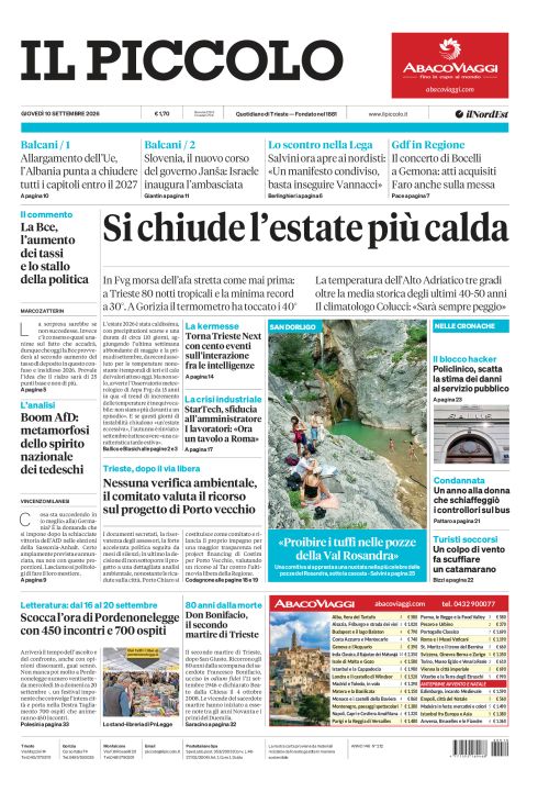 10 settembre 2026