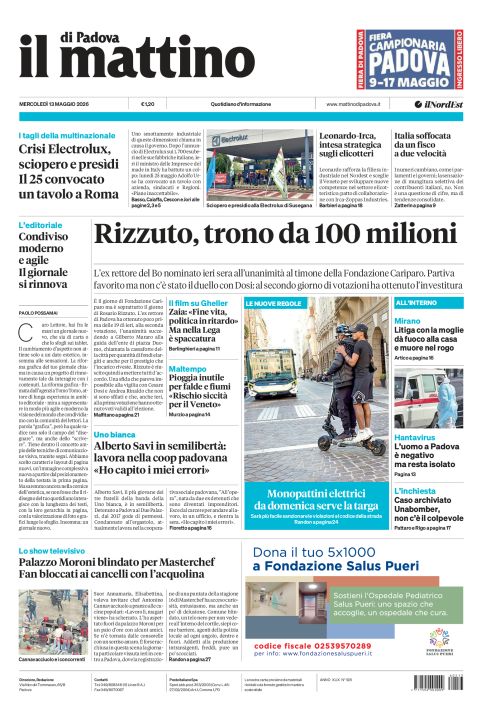 13 maggio 2026