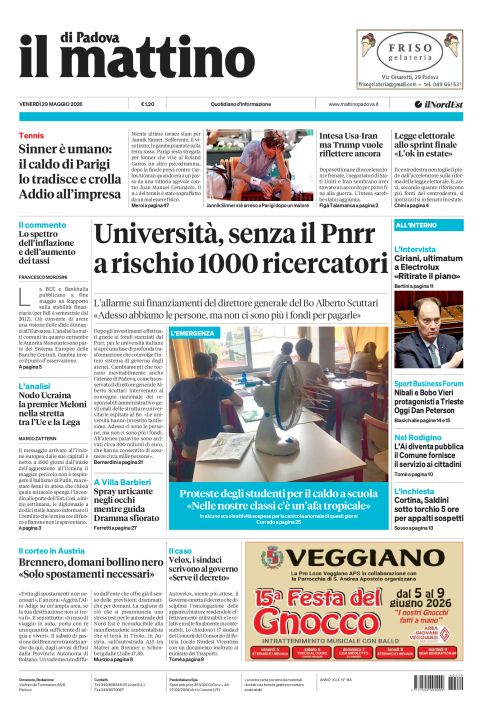 29 maggio 2026