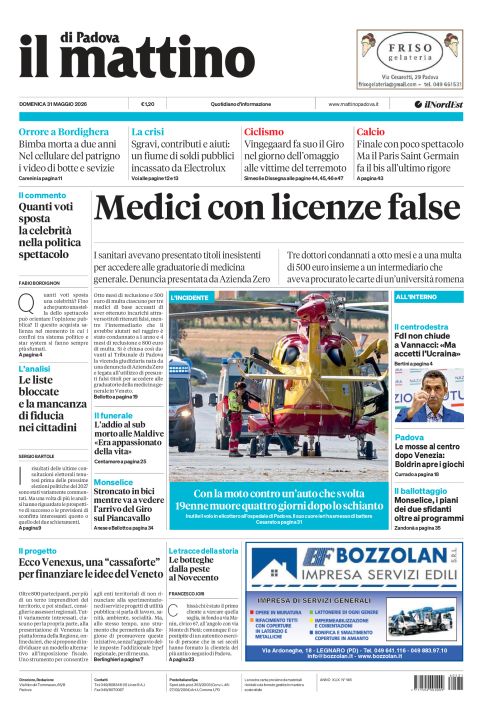 31 maggio 2026