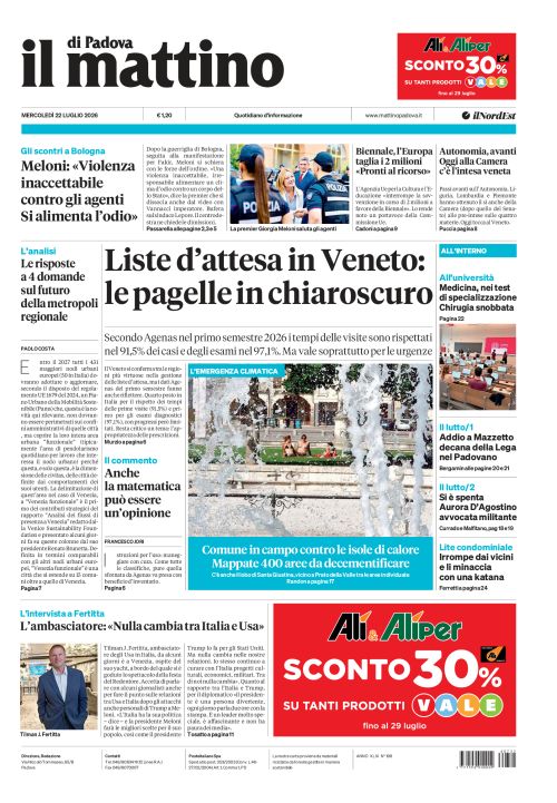 22 luglio 2026