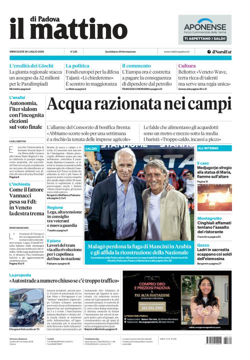29 luglio 2026