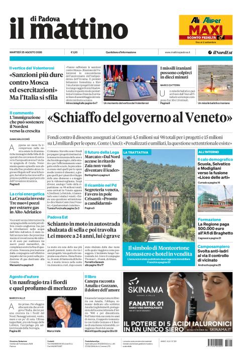 25 agosto 2026