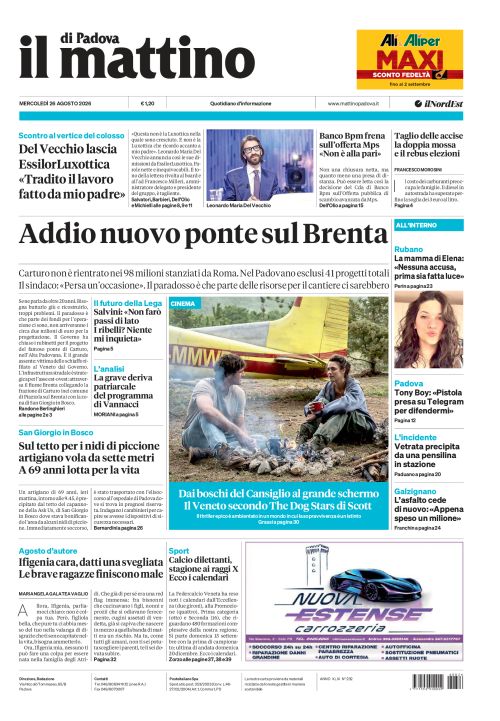 26 agosto 2026