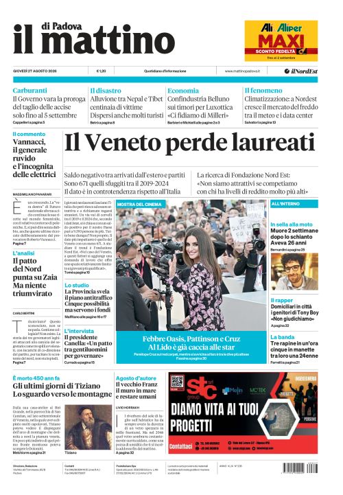 27 agosto 2026