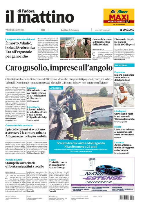 28 agosto 2026