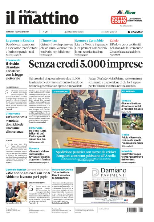 6 settembre 2026