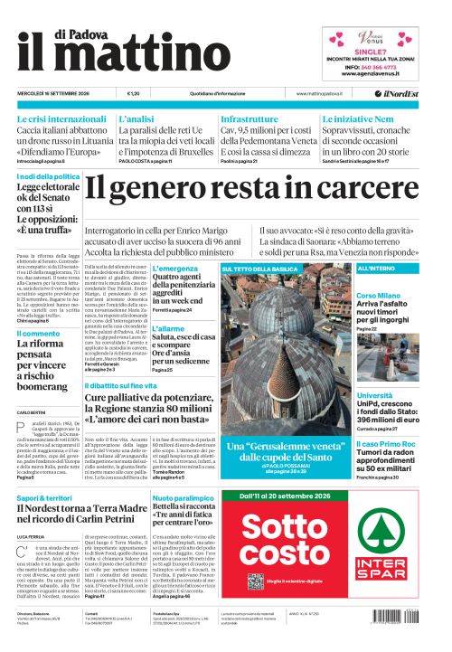 16 settembre 2026
