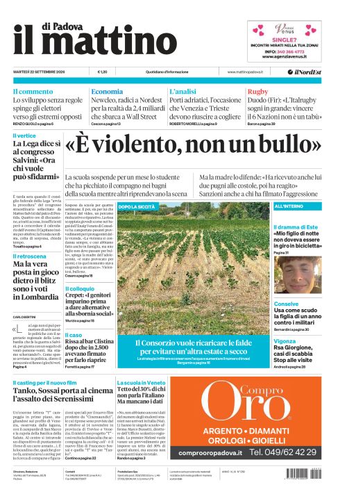 22 settembre 2026