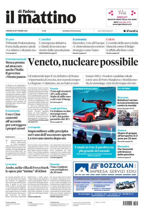 25 settembre 2026