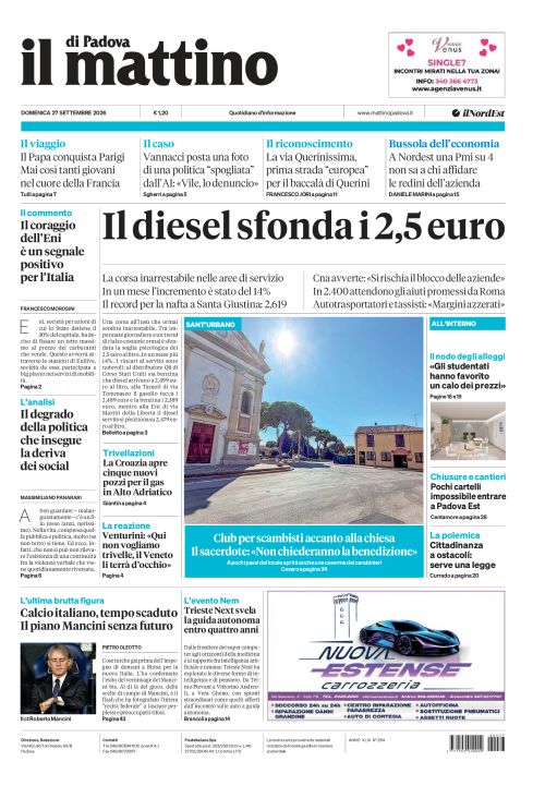 27 settembre 2026