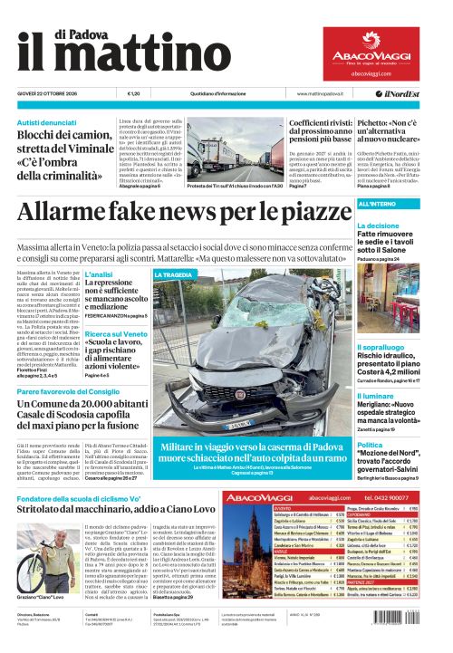 22 ottobre 2026