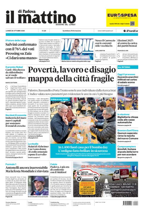 26 ottobre 2026