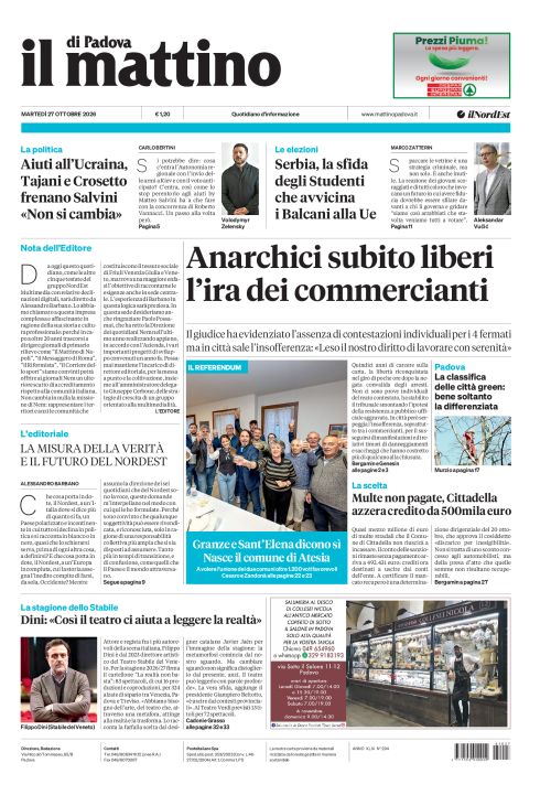 27 ottobre 2026