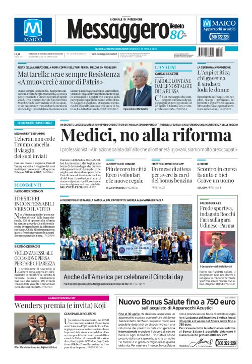 26 aprile 2026