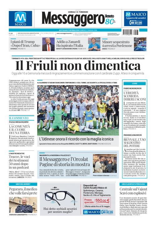 3 maggio 2026