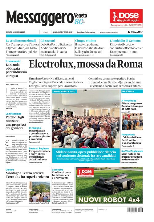 16 maggio 2026
