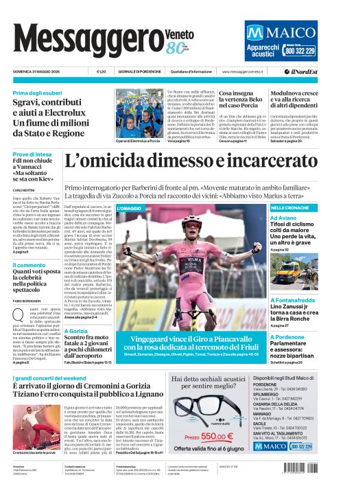 31 maggio 2026