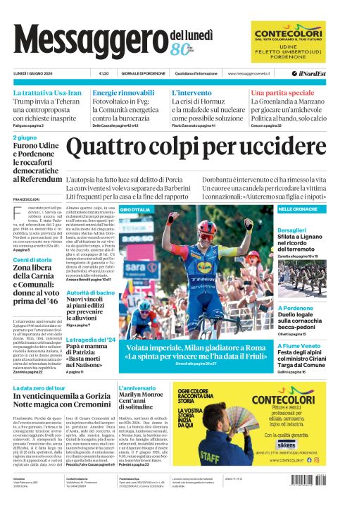 1 giugno 2026