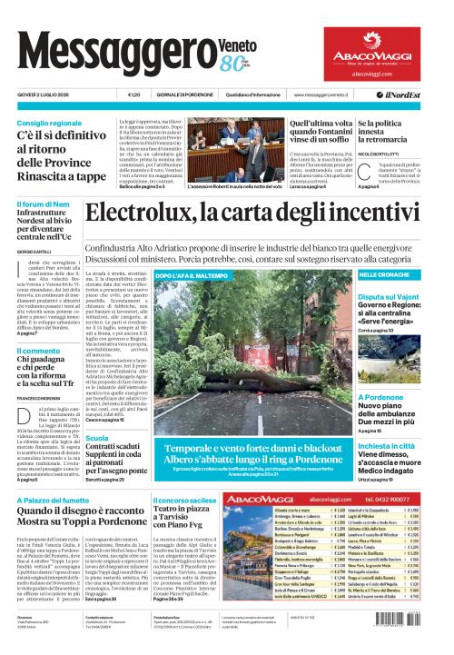 2 luglio 2026