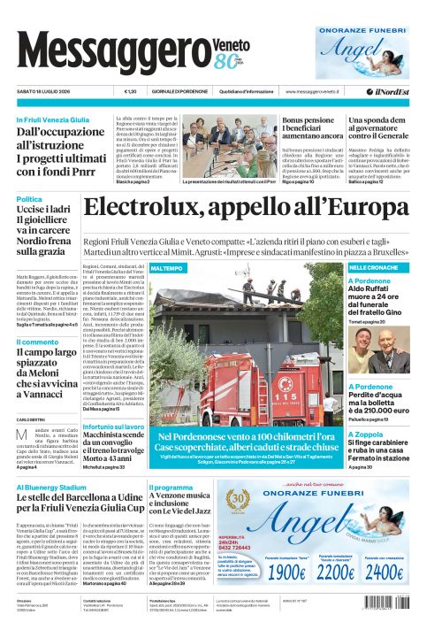 18 luglio 2026