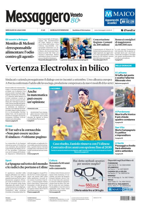 22 luglio 2026