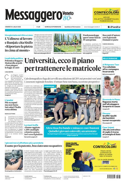 31 luglio 2026
