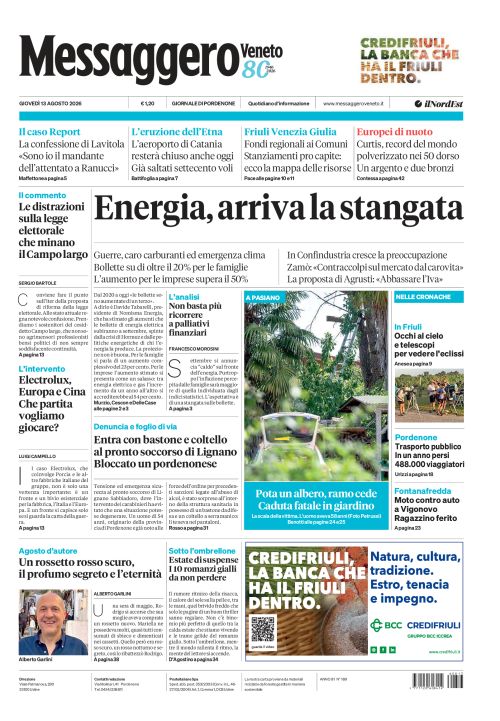 13 agosto 2026