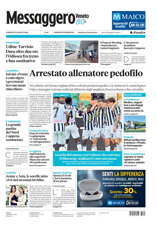 23 agosto 2026